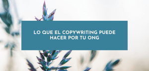 Copywriting para ONGs y fundraising